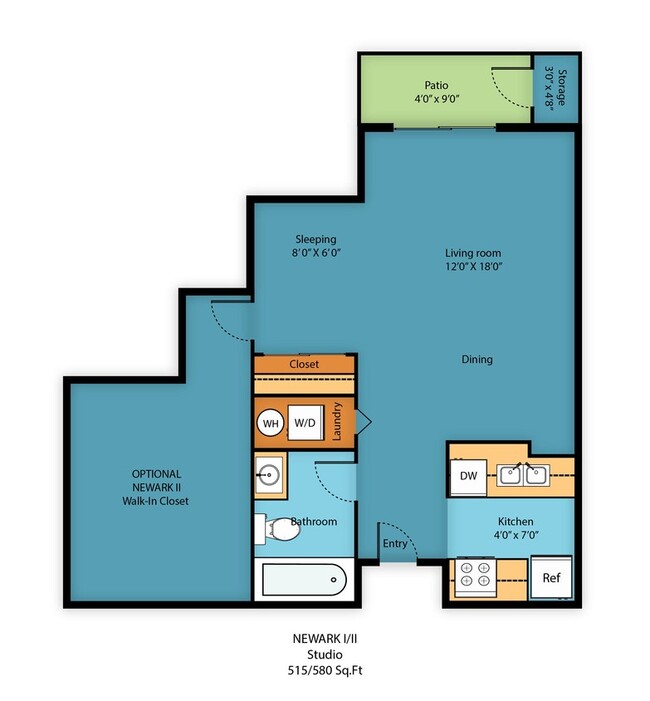 Floorplan - Camelot Apartment Homes