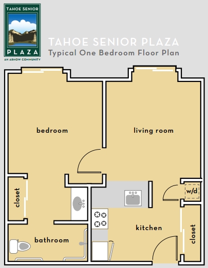 1BR/1BA - Tahoe Senior Plaza