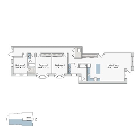 Floorplan - 5524-5526 S. Everett Avenue