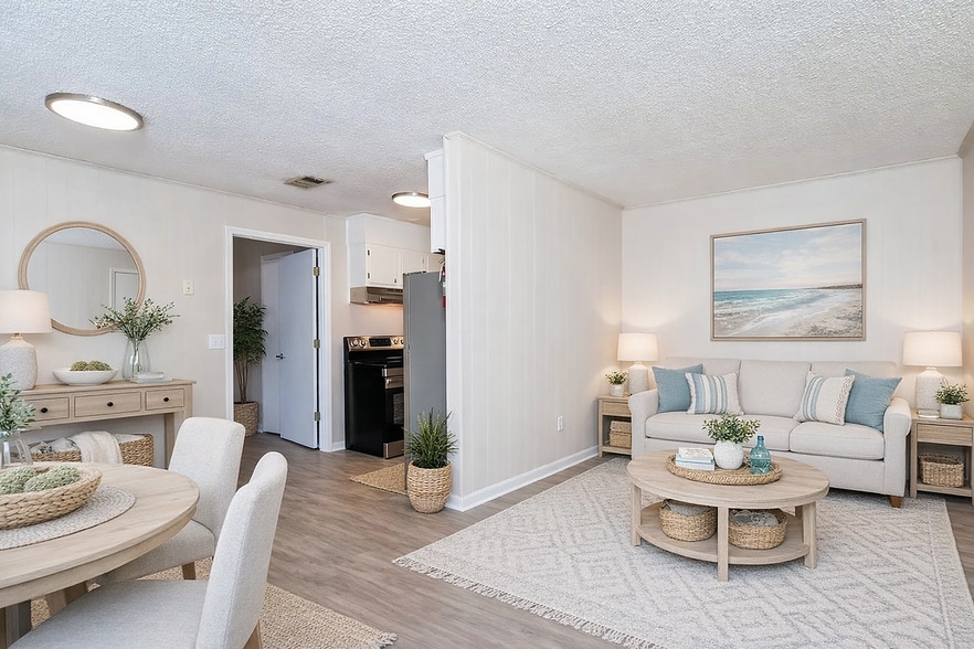 Spacious Living Space - Pebble Creek Apartments