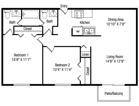 2BR/1.5BA - Park 88