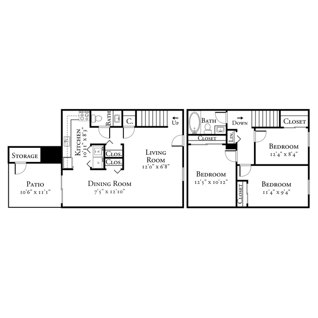 Floorplan - Estates of Creekside Apartments