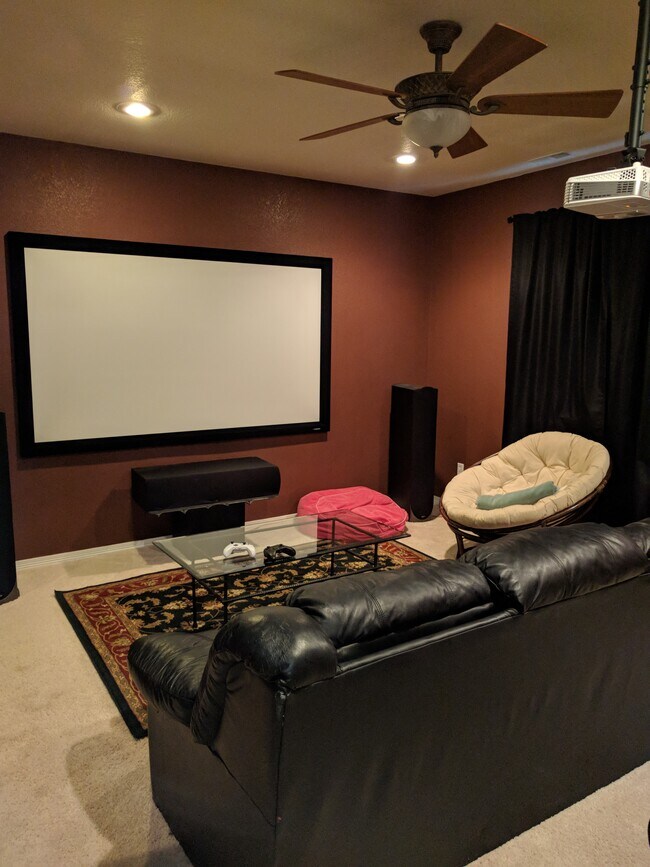 Playroom/theater in basement - 2445 Amberwood Ln
