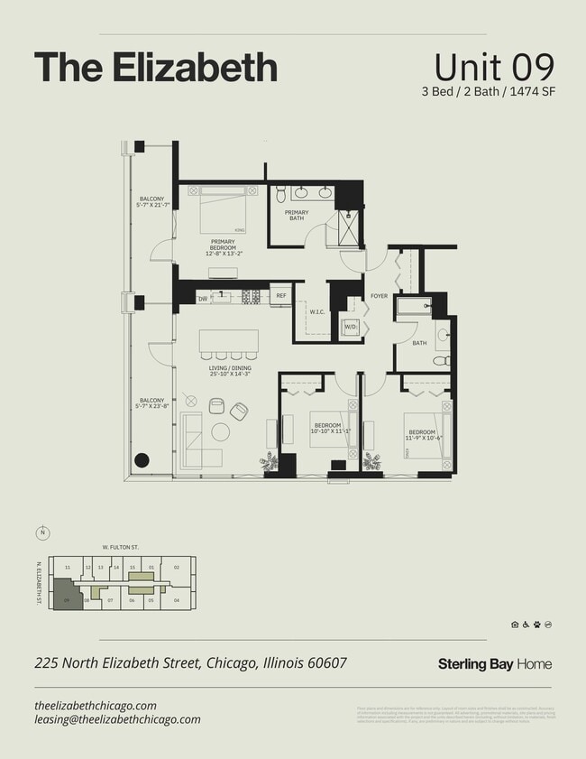 Floorplan - The Elizabeth Chicago