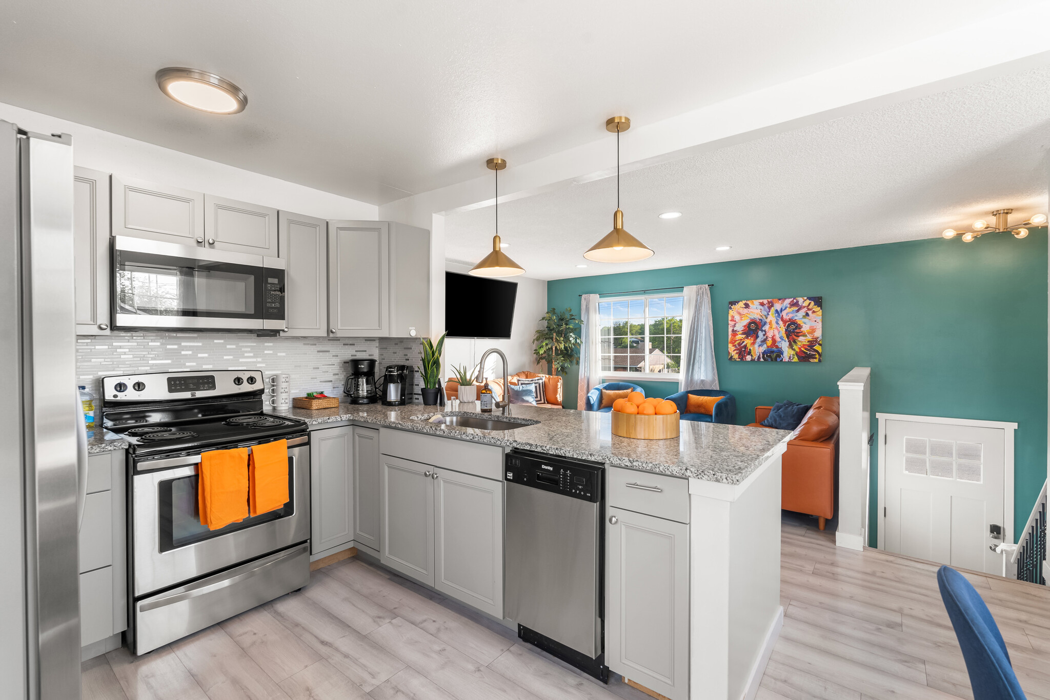 Open Concept Kitchen/Living Area - 7652 Granada Rd