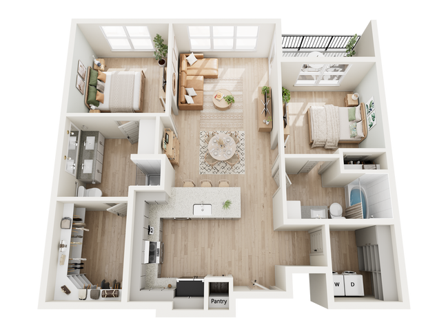2B floor plan The Janis - The Janis