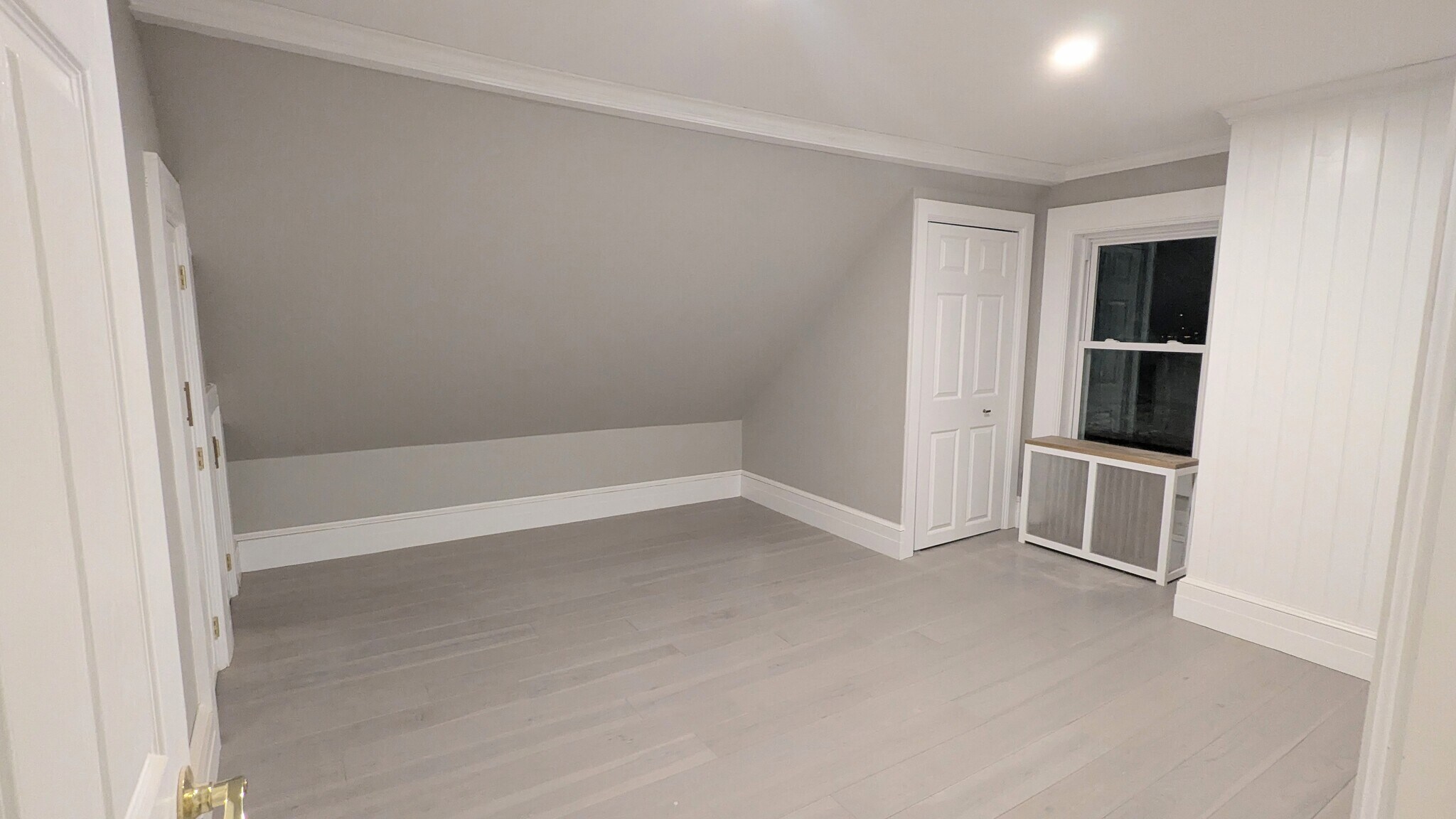 Master Bedroom with multiple closest, new oak hardwood flooring - 536 Bridge St