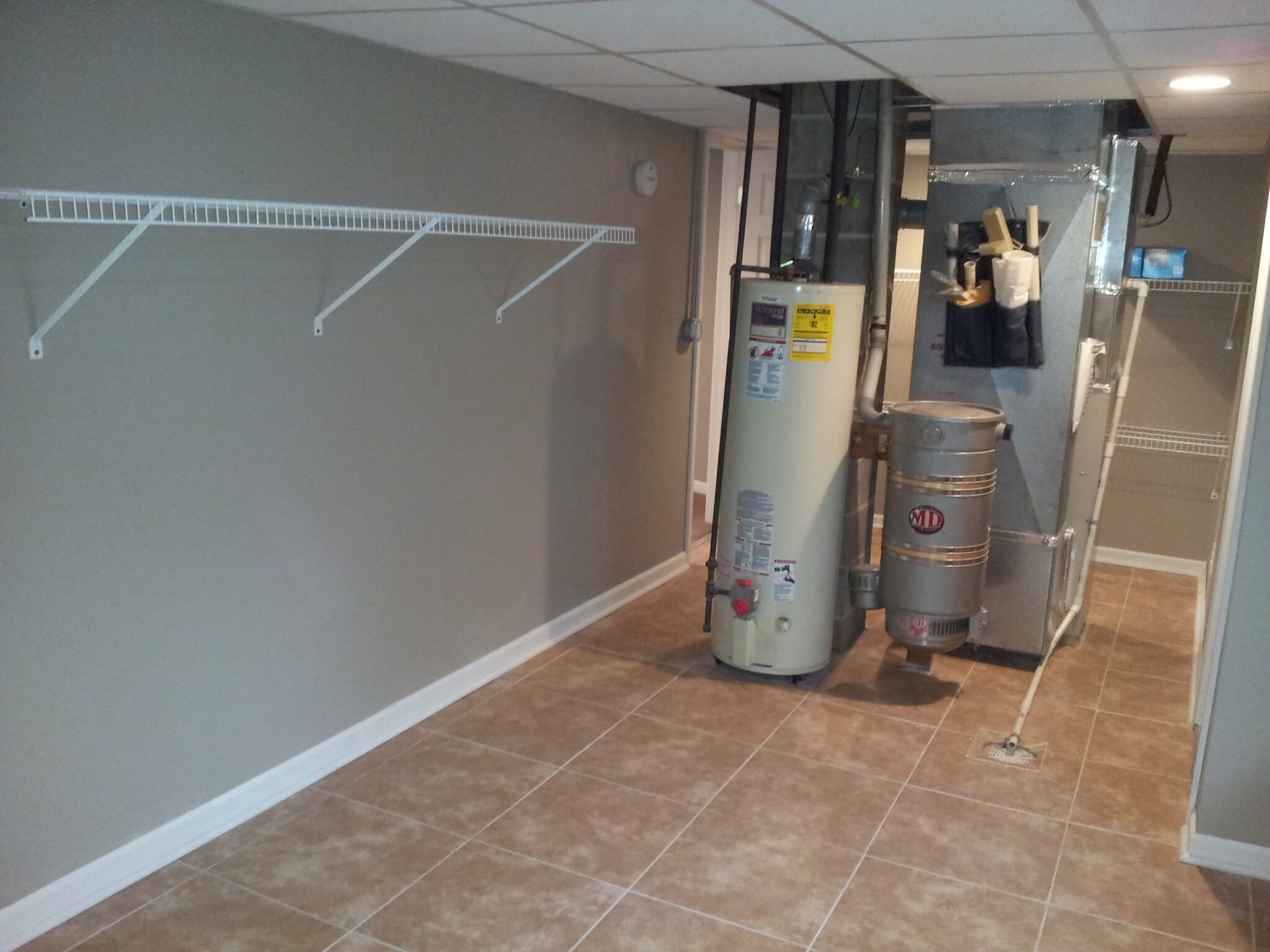 Basement utility area with storage - 2616 S 48th Ave
