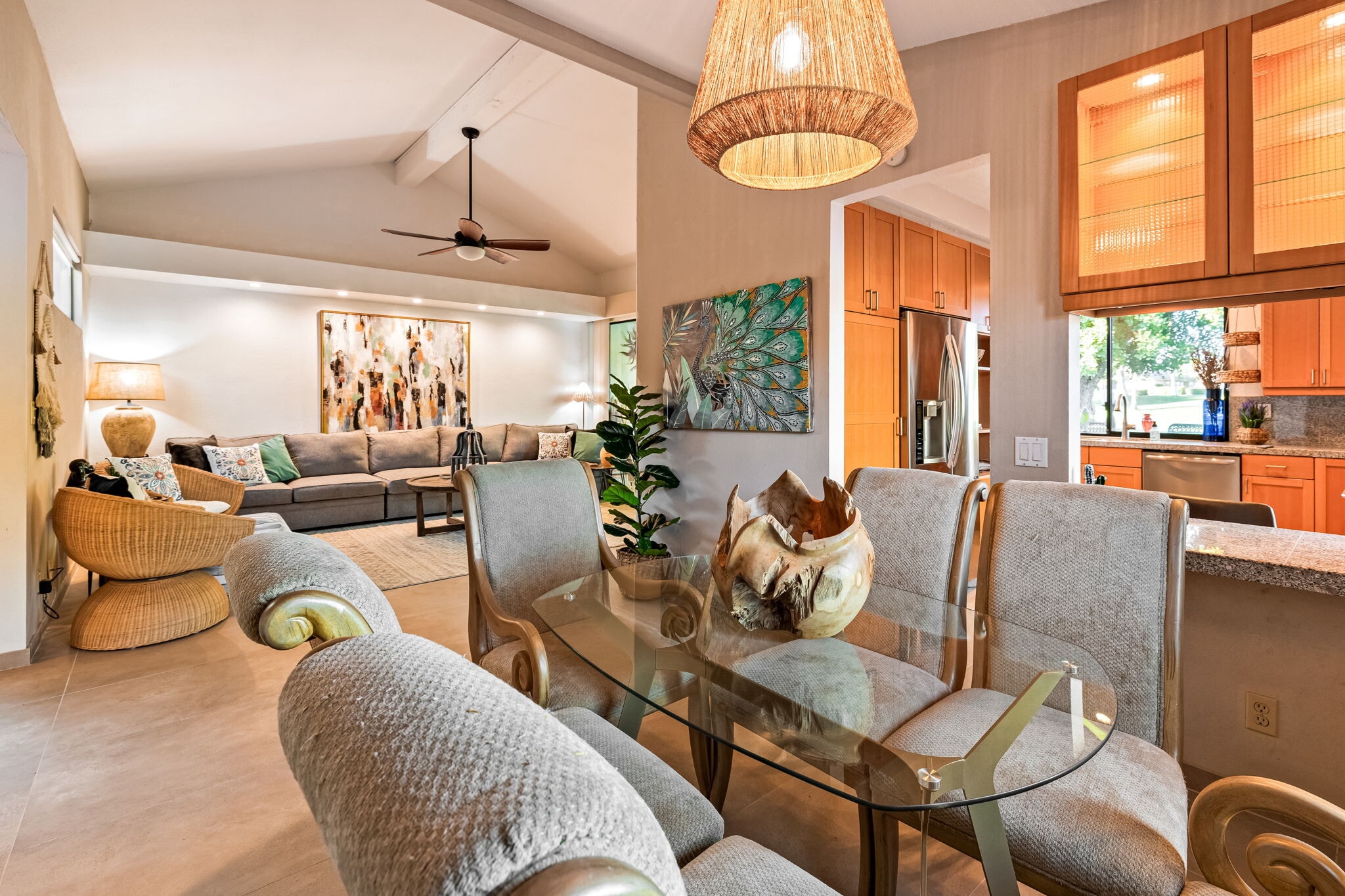 DINNING TO LIVING ROOM OVERVIEW - 334 S Sierra Madre