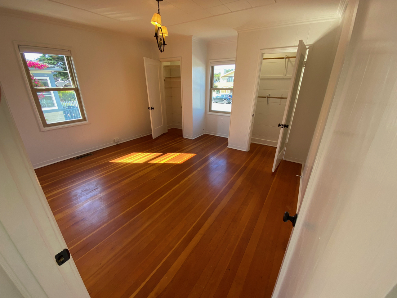 Master bedroom with built in closets downstairs - 1005 Del Monte Blvd