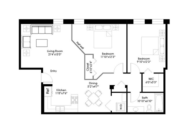 Floorplan - FreightYard Townhomes and Flats