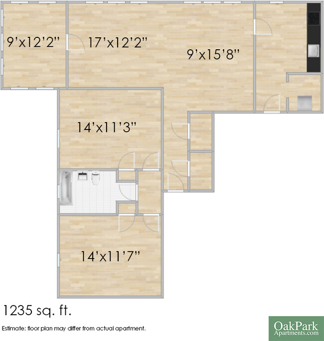 Floorplan - 902-910 N. Austin Blvd. and 4-10 Iowa St.