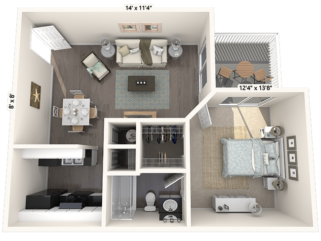 Floorplan - Promenade at Summer Trace Apartments