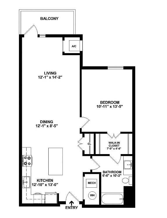 A7 Floorplan with Room Dimensions - Maple and Main