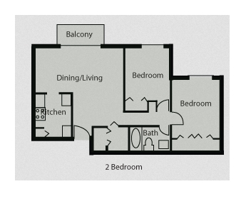 2BR/1BA - Indian Trail Apartments