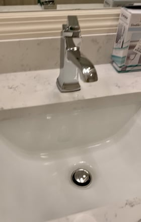 Quartz countertop and large sink - 535 W Glenn Ave