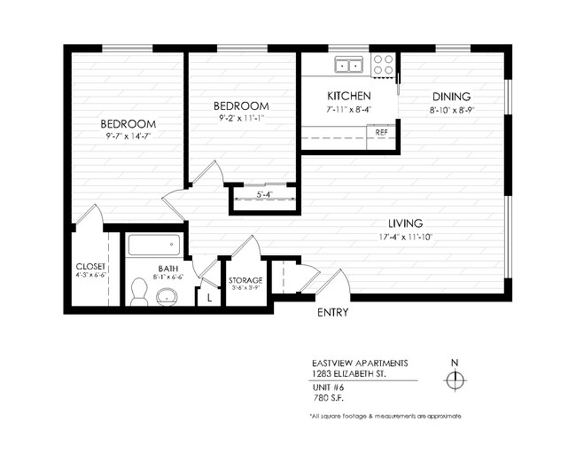 Floorplan - Eastview Apartments