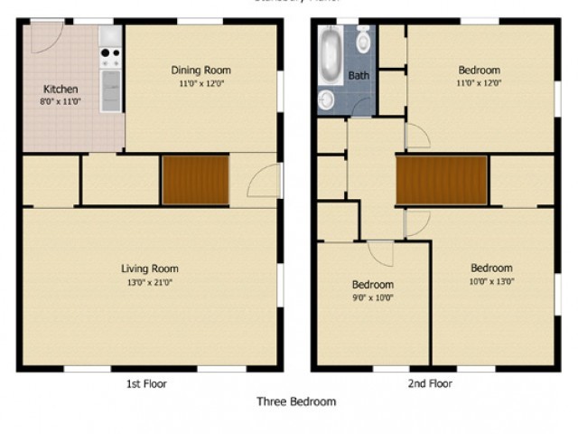 3 Bedroom Townhome - Stansbury Manor