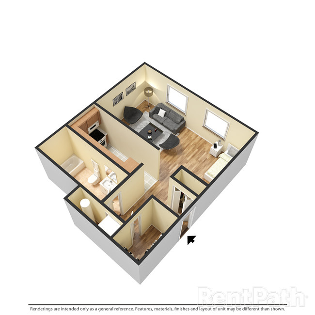 Floorplan - Hamilton Square Apartments