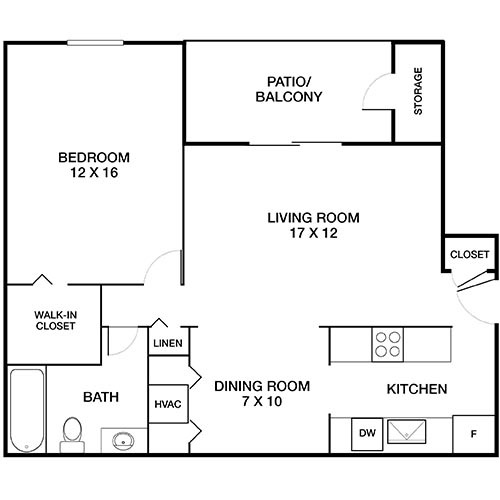 Floorplan - Willow Bend Apartments