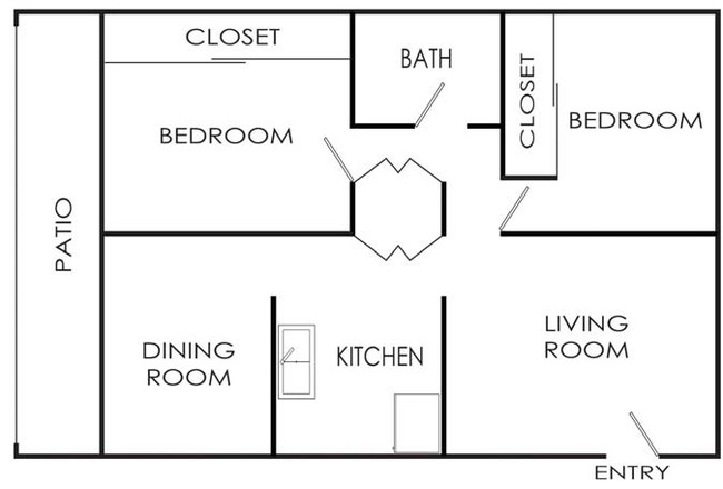 2BR/1BA - Palm West Village