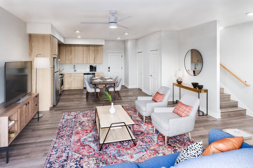 Living Room and Dinning - Heyday Cottage Grove