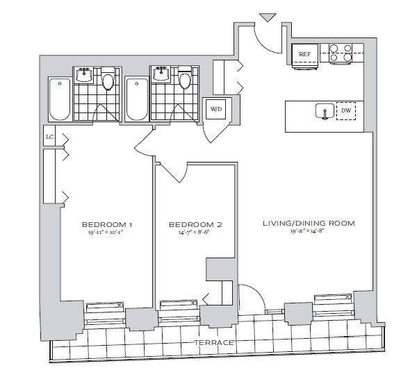 Floorplan - 70 Pine Apartments