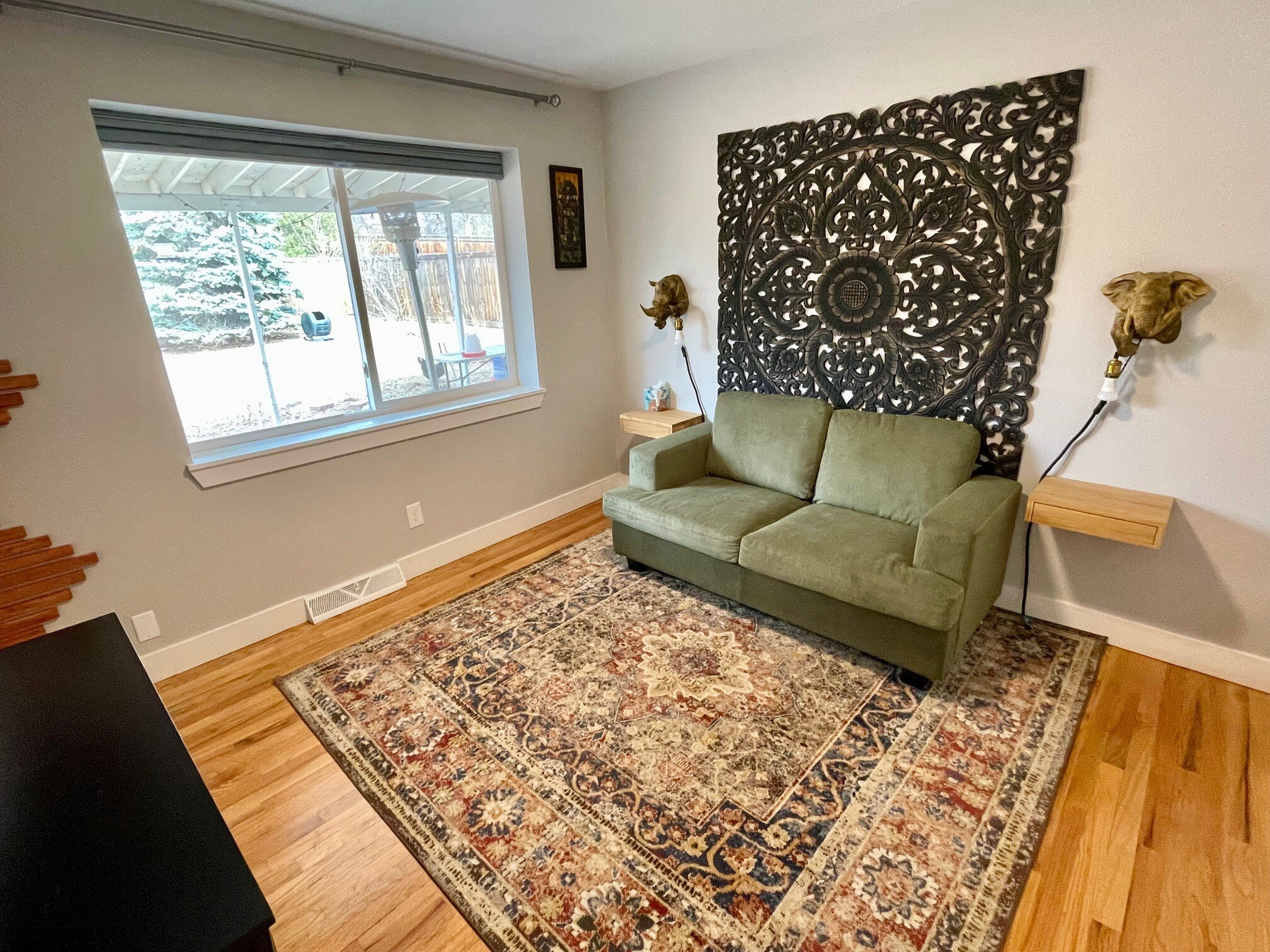Upstairs Unit - Private Living Room - 165 W Midway Blvd