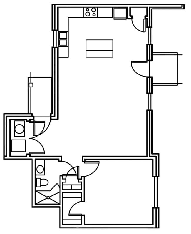 Unit 100 - The Village Courtyard Apartments