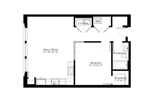 1 bed - Tremaine Boyd Apartments