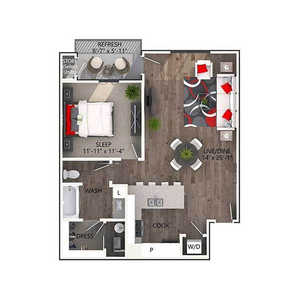 Floorplan - Reatta Ranch Apartments