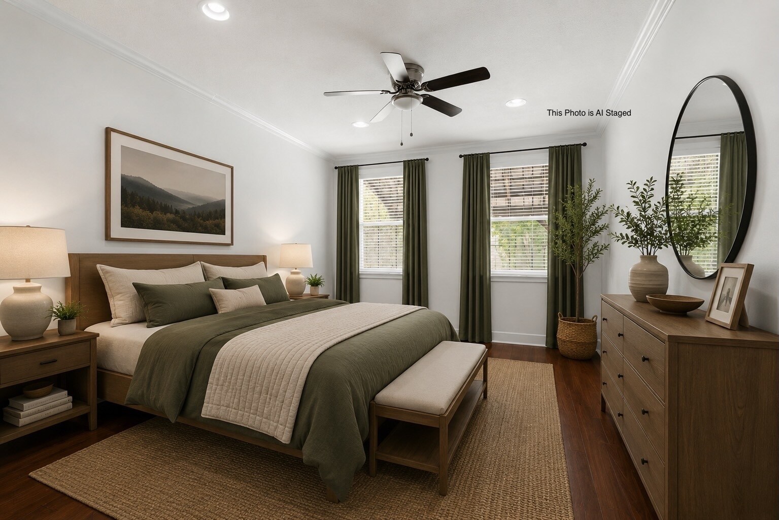 Bedroom Staged - 1722 Harmony St