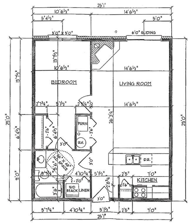725 SF Floor Plan - Autumn Ridge