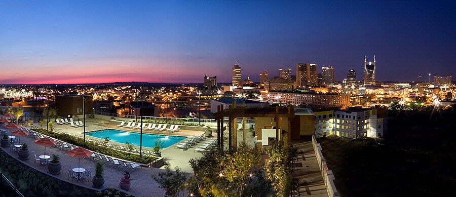 Swimming Pool at Night - 600 12th Ave S