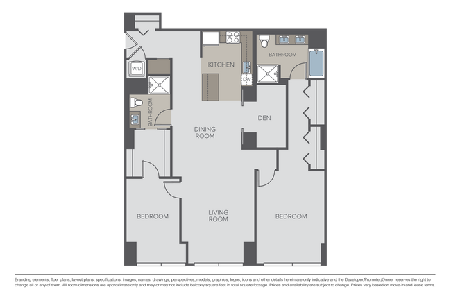 Plan 2N + Den - 360 Residences