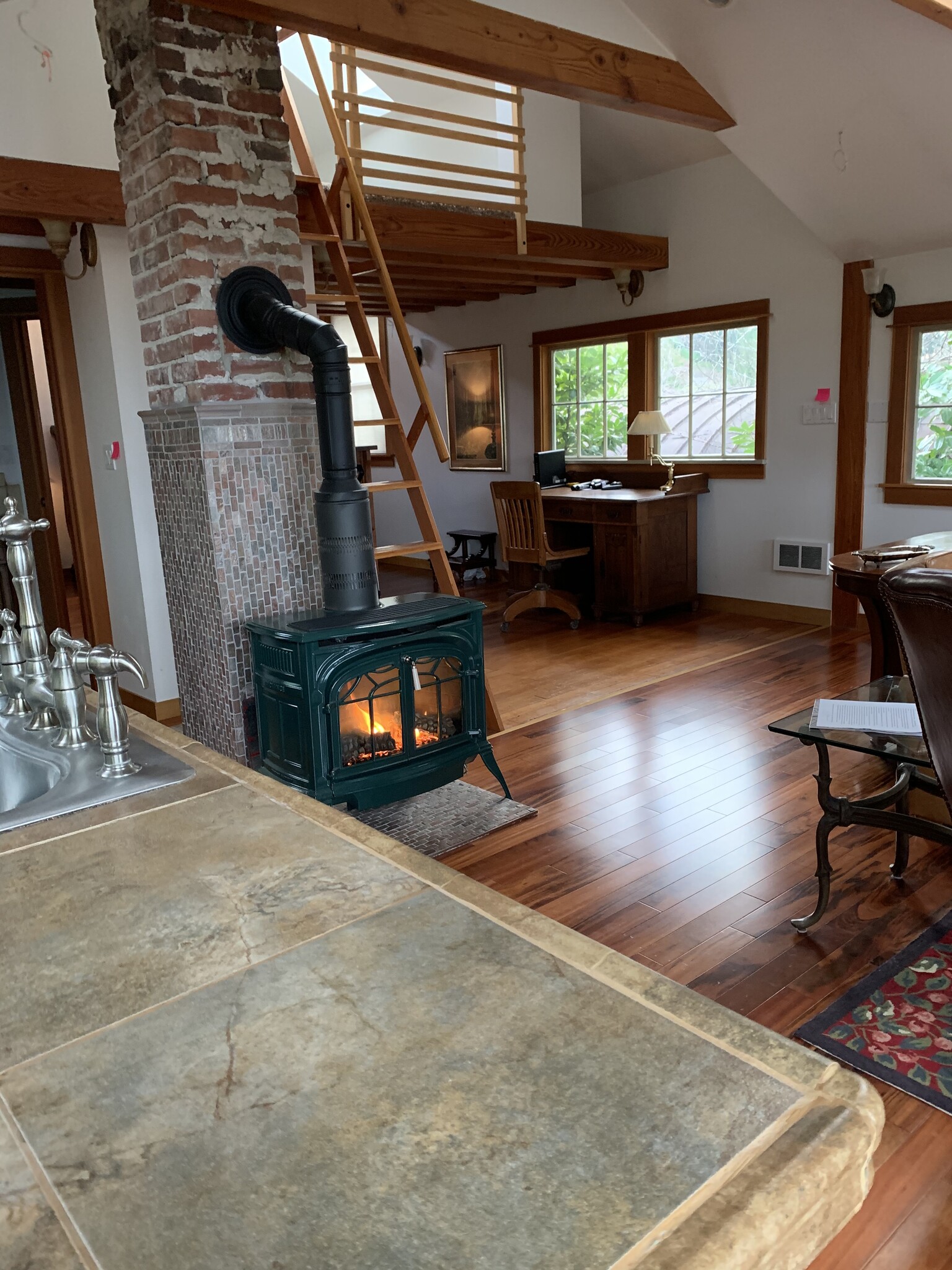 Gas Stove Living Area - 6723 Sunset View Dr NW
