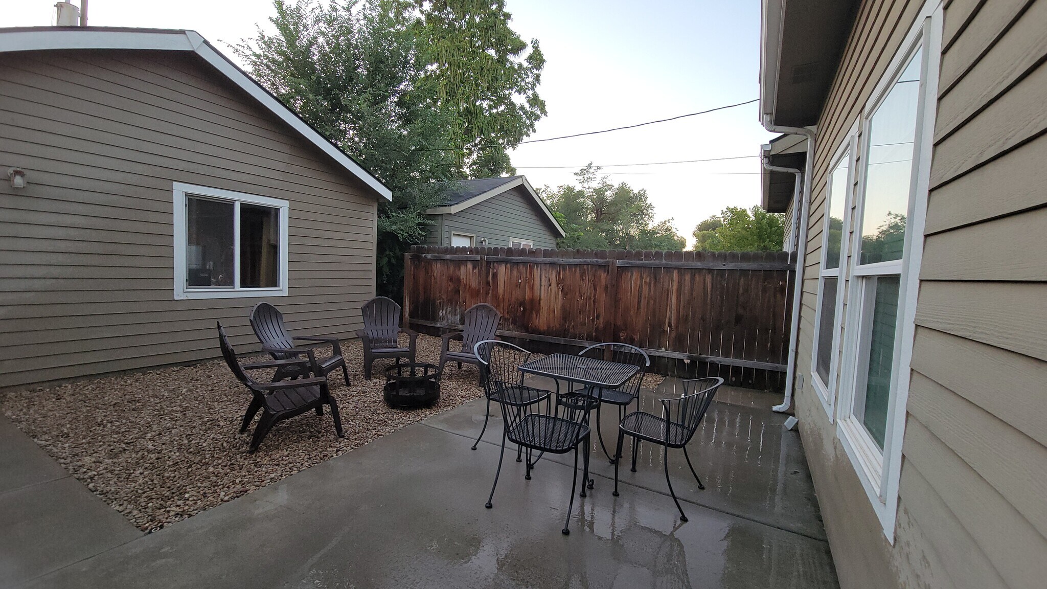 Backyard sitting area with BBQ, lighting and plants will be added - 2127 S Leadville Ave