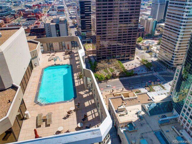 Aerial view of Rooftop Swimming Pool - 1625 Larimer St