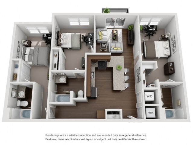 C1 | 3 Bedroom - Lookout on Cragmor | Student Housing
