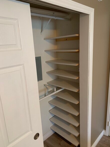 Primary closet shoe storage right side - 4062 Georgia St