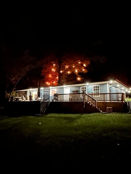 Backyard view Firepit in back yard - 1007 N Peace Haven Rd