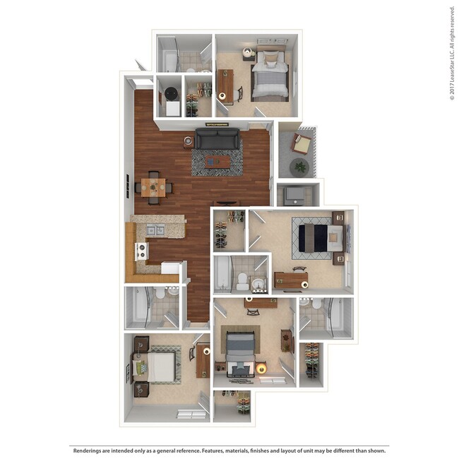 4x4 Floorplan - West Run