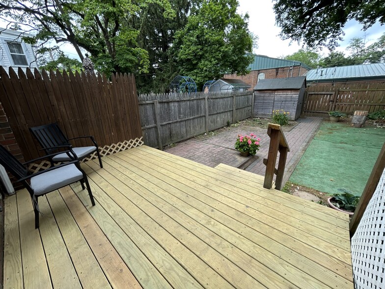 Fenced in back yard - 327 N Orange St