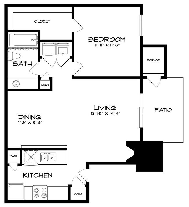 Floorplan - Pine Oaks Apartments