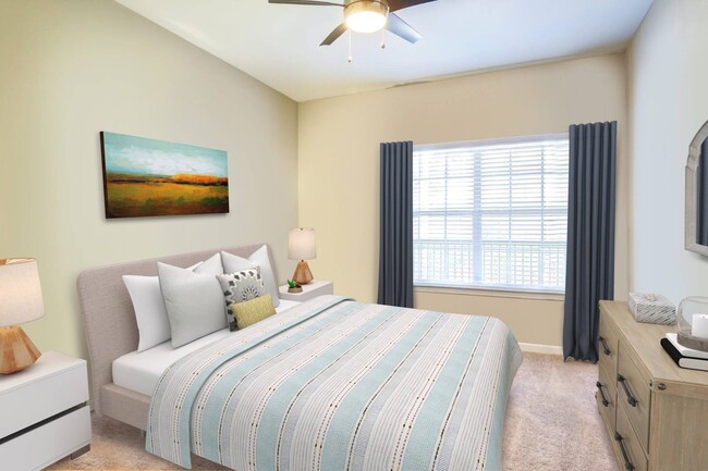 Spacious Bedroom with Large Window - Reflections on Sweetwater Apartments