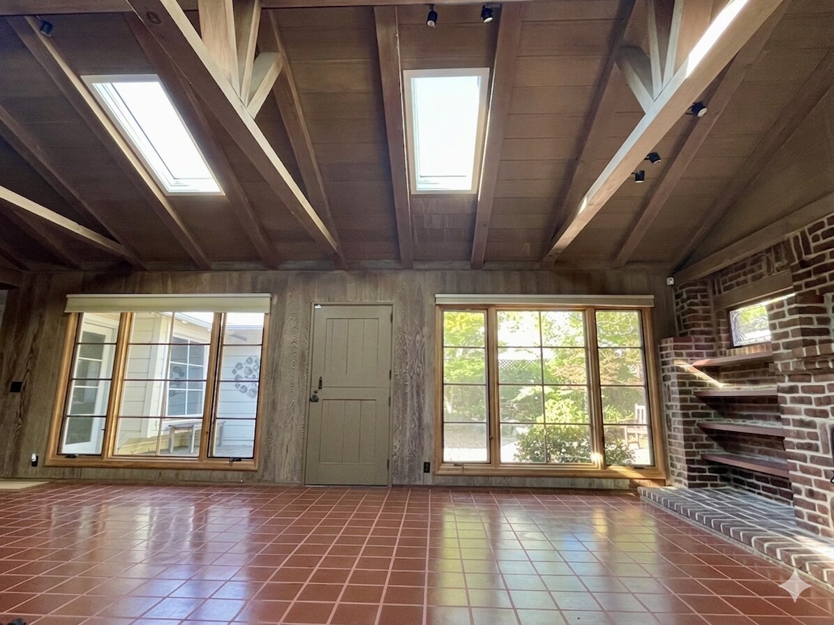Grand room, view of backyard - 752 S El Monte Ave