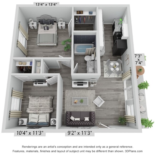 Floorplan - Morgan Place Apartment Homes