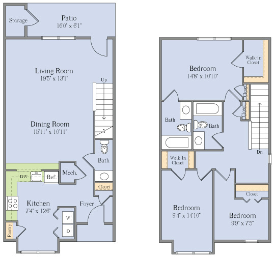 Floorplan - England Run Townhomes