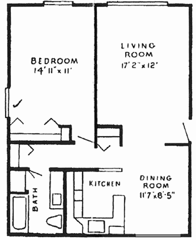 1x1 750 - Northville Forest Apartments