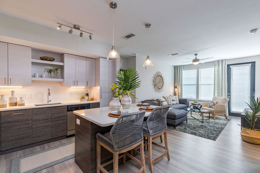 At Irving Place, each apartment home features an inviting Kitchen with luxury features. - Irving Place North Rocky Point